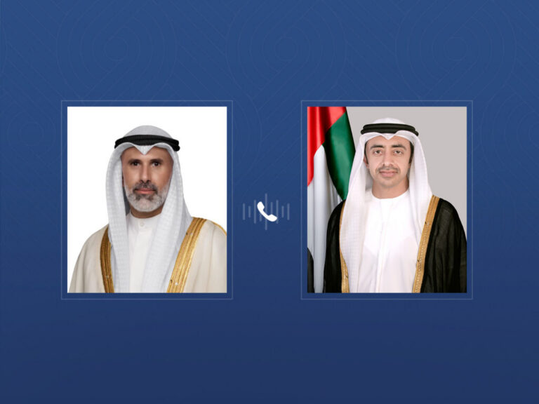 Abdullah bin Zayed receives phone call from Kuwaiti Foreign Minister