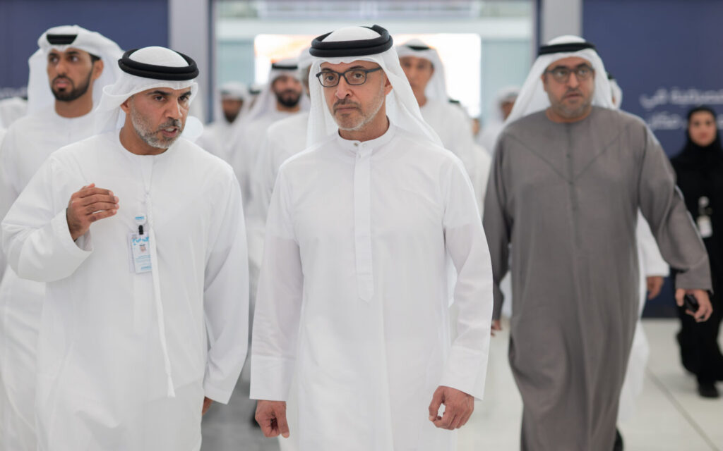 Hazza bin Zayed visits 23rd ADIHEX